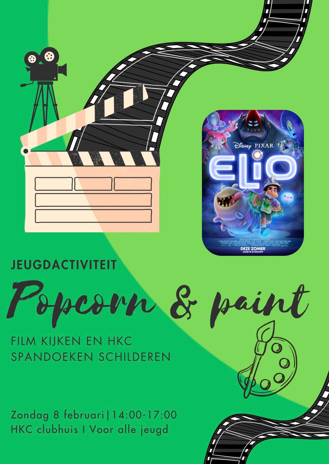 Jeugdactiviteit! Popcorn & Paint